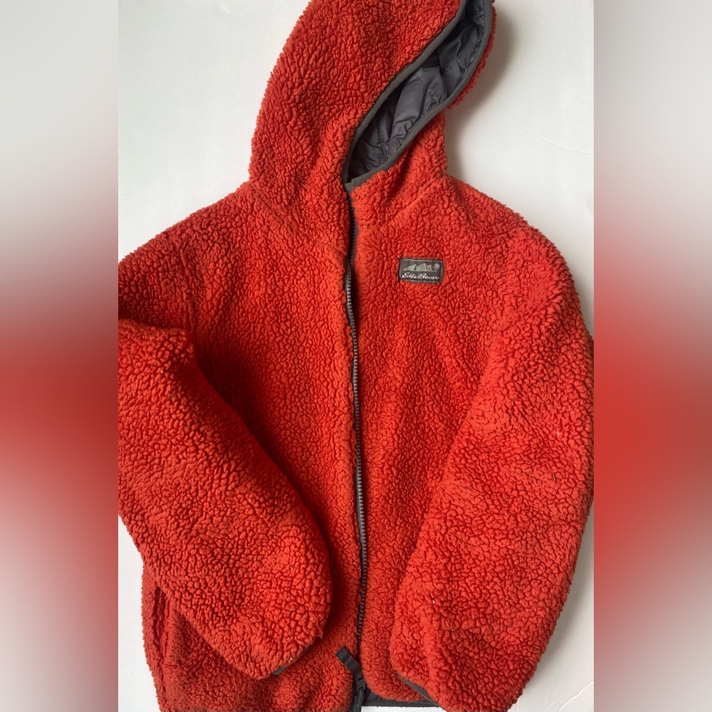 Eddie Bauer Boys Sherpa Reversible Jacket